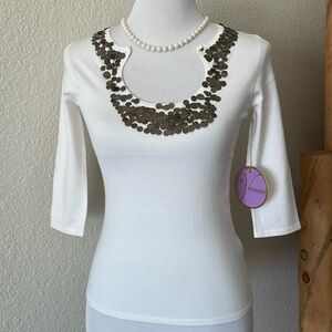 New Vermani Collezioni Silk top Sz S